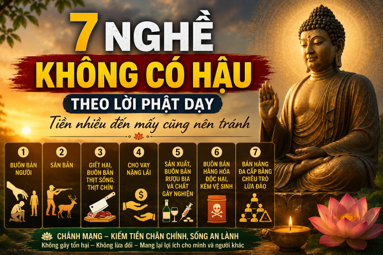 7 nghề không nên làm theo tinh thần Phật giáo: Tiền nhiều đến đâu cũng cần giữ Chánh mạng