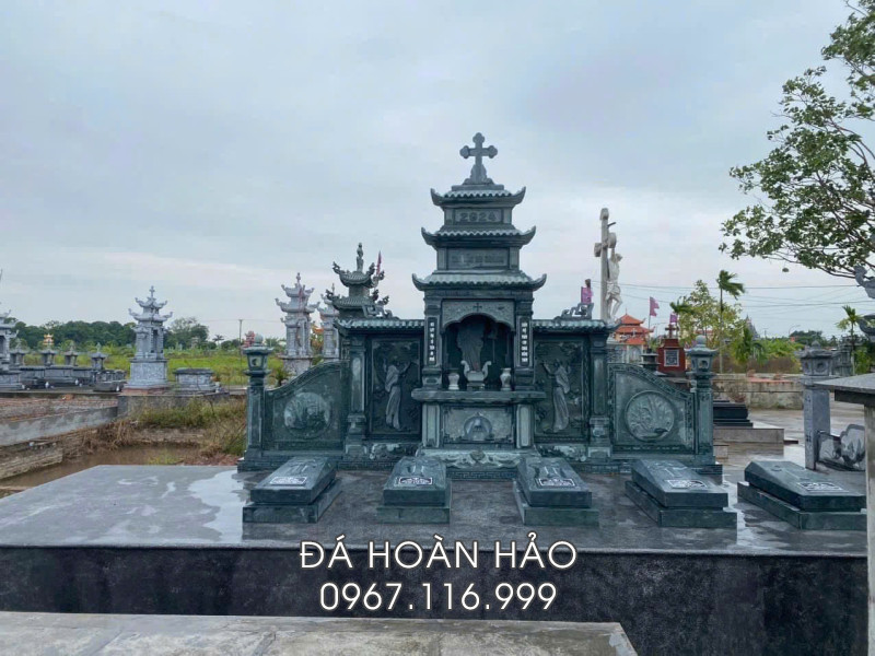 Lăng Mộ đá công giáo đẹp, chất lượng, giá hợp lý - Đá Hoàn Hảo Ninh Bình.