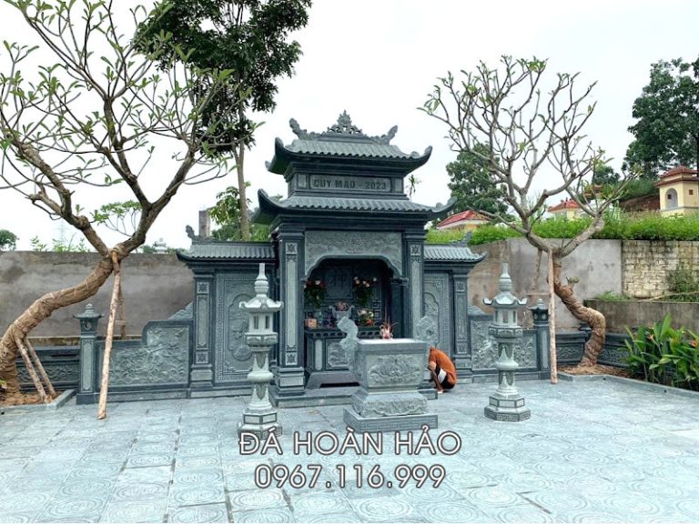 Tổng hợp 6 Mẫu Lầu thờ đá đẹp, phong thủy tại khu Lăng Mộ Tổ, Lăng Mộ đá Họ Tộc