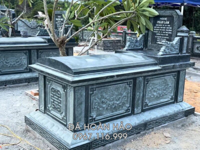 Mẫu Mộ đá xanh rêu đẹp, ấn tượng, phổ biến hiện nay.