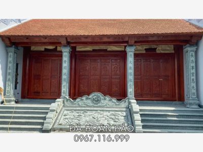Lưu ý lắp đặt chiếu đá, bậc thềm đá, cột đá của Nhà thờ họ/tổ, Từ đường
