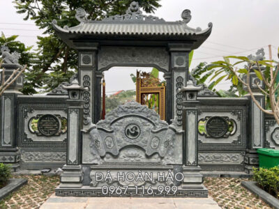Mẫu Cuốn thư đá chữ Tâm - Phúc cho Lăng Mộ đá gia đình - dòng họ