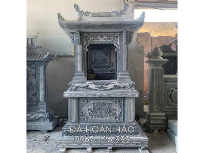 Mẫu Lăng thờ đá 1 mái đẹp - Lăng thờ đá (long đình đá)