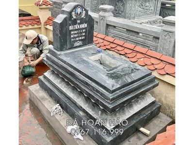 Mẫu Mộ đá xanh rêu bán chạy - Mộ đá đẹp bề thế