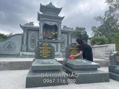 Khảo sát, xây Lăng Mộ đá gia đình với mẫu mộ đá granite đẹp, ấn tượng