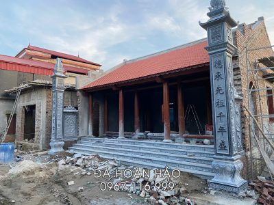 Lắp đặt Cột đá đồng trụ Nhà thờ họ/tổ, Từ đường.