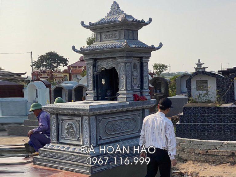 TOP #50+ Mẫu Mộ Đá 2 Mái Đẹp (Mộ 2 mái, Mộ hai mái) tại Ninh Bình
