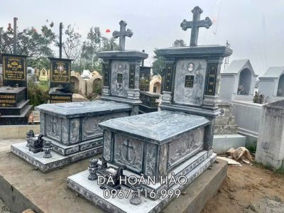 Báo giá Xây Mộ Đá Công Giáo Trọn Gói tại Làng đá truyền thống Ninh Bình