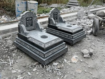 Mẫu Mộ đá 3 cấp - Mẫu Mộ đá đẹp, kích thước 81cm x 127cm