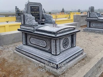 Mẫu Mộ đá đơn đẹp - Mộ đá tam sơn tại Ninh Bình