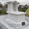 Mẫu Mộ đá trắng 1 mái vòm đẹp - Mộ đá trắng đẹp tại Ninh Bình