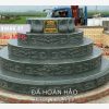 Mẫu Mộ đá tròn 5 cấp đẹp - Kích thước huyệt Mộ tròn chuẩn phong thủy