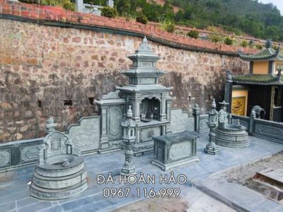 Mẫu Mộ đá tròn đá xanh rêu tại Nghệ An - Xây Mộ đá tại Nghệ An uy tín