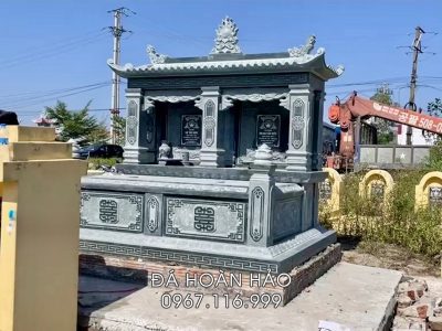 Xây Mộ đá đôi tại Hà Nội trọn gói, uy tín, chất lượng cho Bố Mẹ của gia chủ