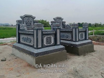 Mẫu Mộ đá quây đẹp - Mẫu Mộ tổ, hay Mộ cho Bố Mẹ trang trọng và bề thế