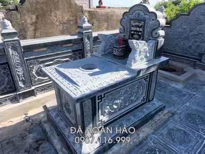 Mẫu Mộ đá giá rẻ đảm bảo chất lượng tại Ninh Bình, kích thước rộng 61cm x 107cm (sẵn hàng)