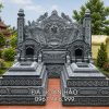 Khu Mộ đá đôi đẹp tự nhiên, đơn giản, tinh tế của Đá mỹ nghệ Hoàn Hảo.