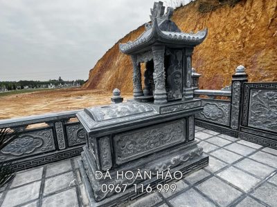 Tư vấn lắp đặt Mộ đá 1 mái đẹp tại khu Lăng Mộ đá gia đình chuẩn phong thủy