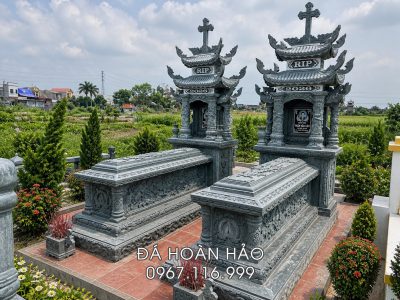 Lắp đặt Mộ đá Công giáo đẹp, chất lượng tại nghĩa trang Đạo Kim Sơn, Ninh Bình