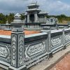 Mẫu Lan can lăng mộ đá đẹp - Hoa văn Sen Hóa