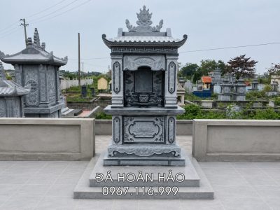 Mẫu Lăng Thờ 1 mái (Lăng thờ tổ 1 mái) tại khu Lăng Mộ gia tộc (Long đình đá 1 mái)