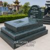 Mẫu Mộ đá xanh rêu nguyên khối - Mộ có sẵn, lắp đặt ngay