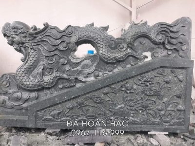 Mẫu Rồng đá Bậc 5 cấp Nhà thờ họ (Rồng Bậc đá Nhà thờ Họ)