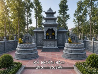 Mộ đá tròn, sựa lựa chọn hoàn hảo cho khu Lăng Mộ gia đình.