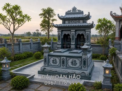 Tư vấn Xây Mộ đá đôi 2 mái tại Ninh Bình Uy tín 2026