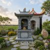 Xây Mộ tổ 1 mái đá xanh rêu - Nguyễn Gia Chi Mộ Tổ