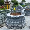 Mẫu Mộ Đá Tròn Đẹp - Hoa văn Cánh SEN mang ý nghĩa truyền thống