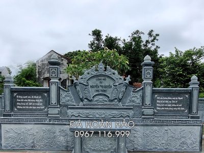 Câu đối hay và ý nghĩa cho mẫu Bình phong đá (Cuốn thư) hậu bành cho khu Lăng Mộ Tổ.