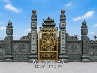 Cách làm cánh cổng lăng mộ bằng nhôm đúc nghệ thuật.