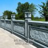 Hoa văn Lan can đá tạo điểm nhấn cho cả công trình lăng mộ