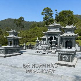 Khu Lăng Mộ đá Bố Mẹ đẹp, có 2 ngôi mộ đá 2 mái cho phần mộ Bố Mẹ