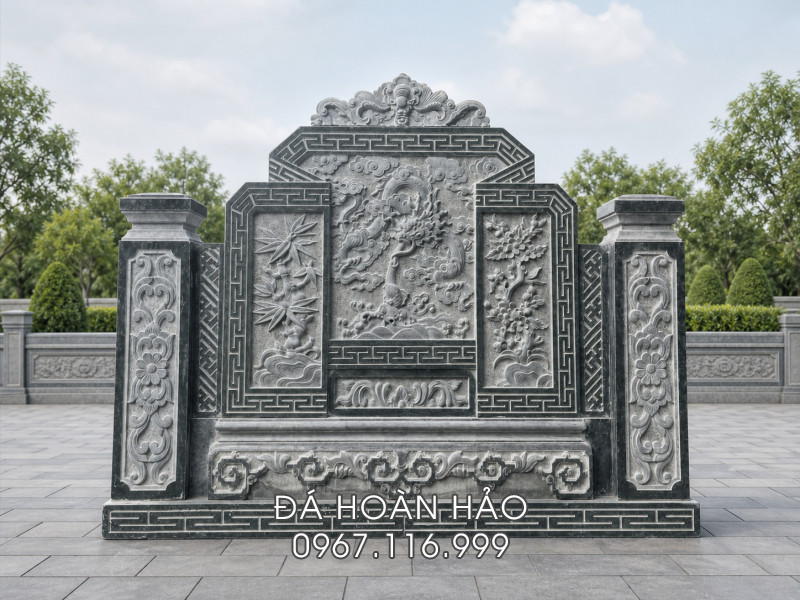 Kích thước Cuốn thư đá (Bình phong đá) lựa chọn như thế nào cho phù hợp 13 Kích thước Cuốn thư đá (Bình phong đá) lựa chọn như thế nào cho phù hợp
