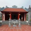 Lắp đặt Cột đá đồng trụ, Chiếu đá, Bậc đá, Lư hương đá Nhà thờ họ, từ đường