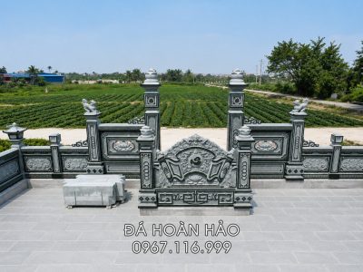 Mẫu Bình phong đá Lăng Mộ - Vị trí đặt bình phong chuẩn tại khu Lăng Mộ đá