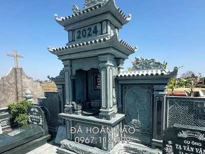 Xu Hướng Thiết Kế Khu Lăng Mộ Bố Mẹ Hiện Đại Cho Diện Tích Nhỏ Năm 2026 19 Mau Lang tho da cho Lang Mo dep