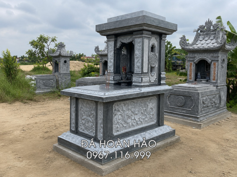 Mẫu Mộ đá 1 mái bằng (Mộ mái bằng) đá xanh Thanh Hoá bền đẹp, giá rẻ 2 Mẫu Mộ đá 1 mái bằng (Mộ mái bằng) đá xanh Thanh Hoá bền đẹp, giá rẻ