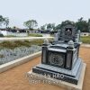 Mẫu Mộ đá đẹp tựa ngai - Mộ đá xanh Ninh Bình Đẹp