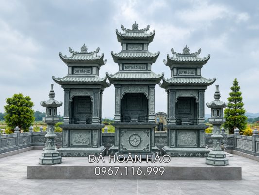 Mẫu Lăng thờ đá 2 mái và Lăng thờ đá 3 mái tại Đá Hoàn Hảo Ninh Bình #langthoda