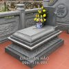 Mẫu Mộ đá xanh rêu bề thế, độ bền cao, hoa văn sắc nét, liền khối.