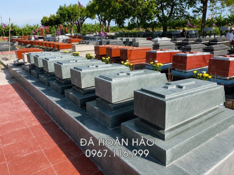 Khảo sát, lắp đặt 7 ngôi Mộ Công giáo đá xanh Thanh Hóa cho dòng họ tại Nghệ An