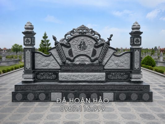 Mau Binh Phong Lang Mo tai khu Nghia trang gia dinh dep phong thuy