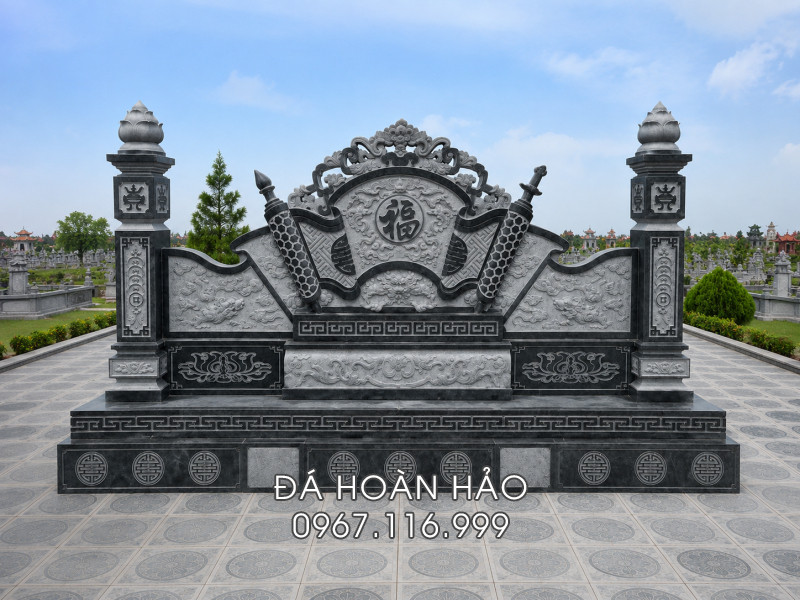 Mau Binh Phong Lang Mo tai khu Nghia trang gia dinh dep phong thuy