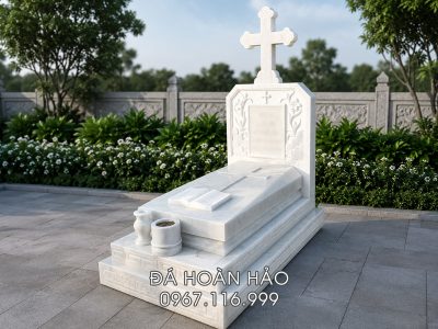 Trang chủ 106 Mẫu Mộ Công giáo - Mộ công giáo đá trắng (mộ đá trắng cho người công giáo) | Đá mỹ nghệ Hoàn Hảo