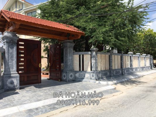 Mau tuong rao da dep Tuong rao da san vuon biet thu