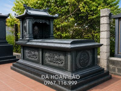 Báo Giá Mộ Kim Tĩnh 1 mái chôn 1 lần đẹp, đá xanh rêu Thanh Hóa, lắp đặt Toàn quốc