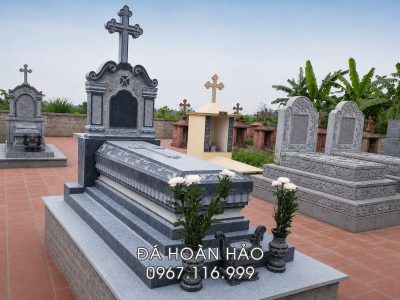 Trang chủ 102 Mẫu Mộ đá Công giáo không mái đẹp tại Ninh Bình | Đá mỹ nghệ Hoàn Hảo